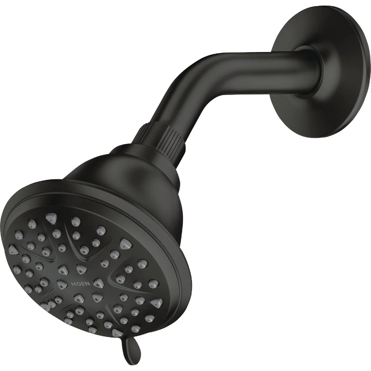 Responsible Moen Attune Matte Black 8-Function 4 In. Dia. Spray Head Wallmount Clean