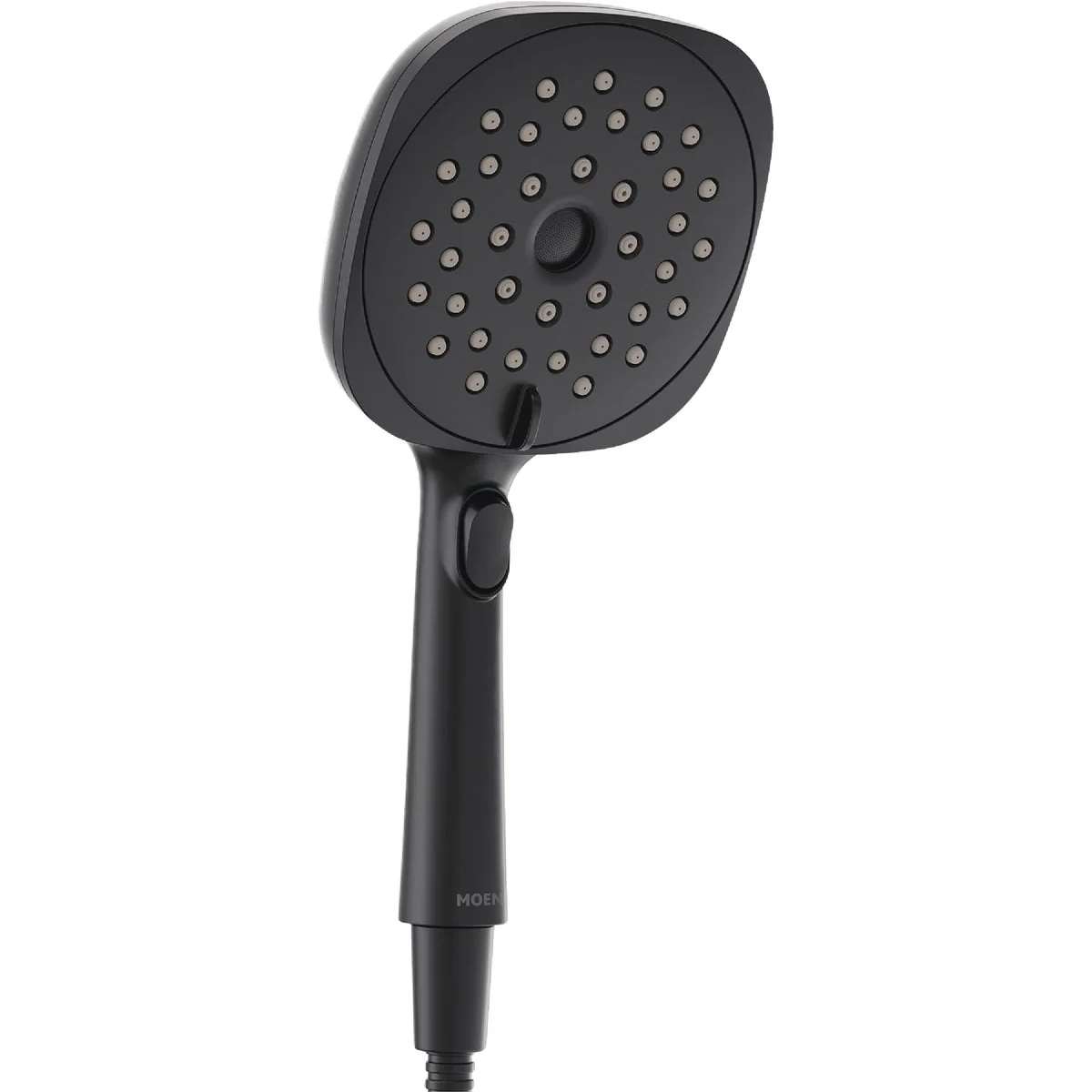 Secure Moen Matte Black 6 In. Dia. Spray Head Handheld Shower Luxury