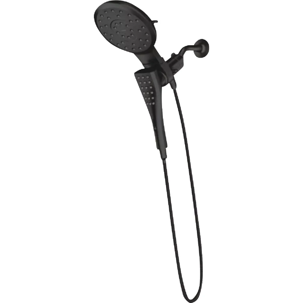 Stylish Moen Infiniti Matte Black 7 In. Dia. Spray Head with Hand Shower High-Quality