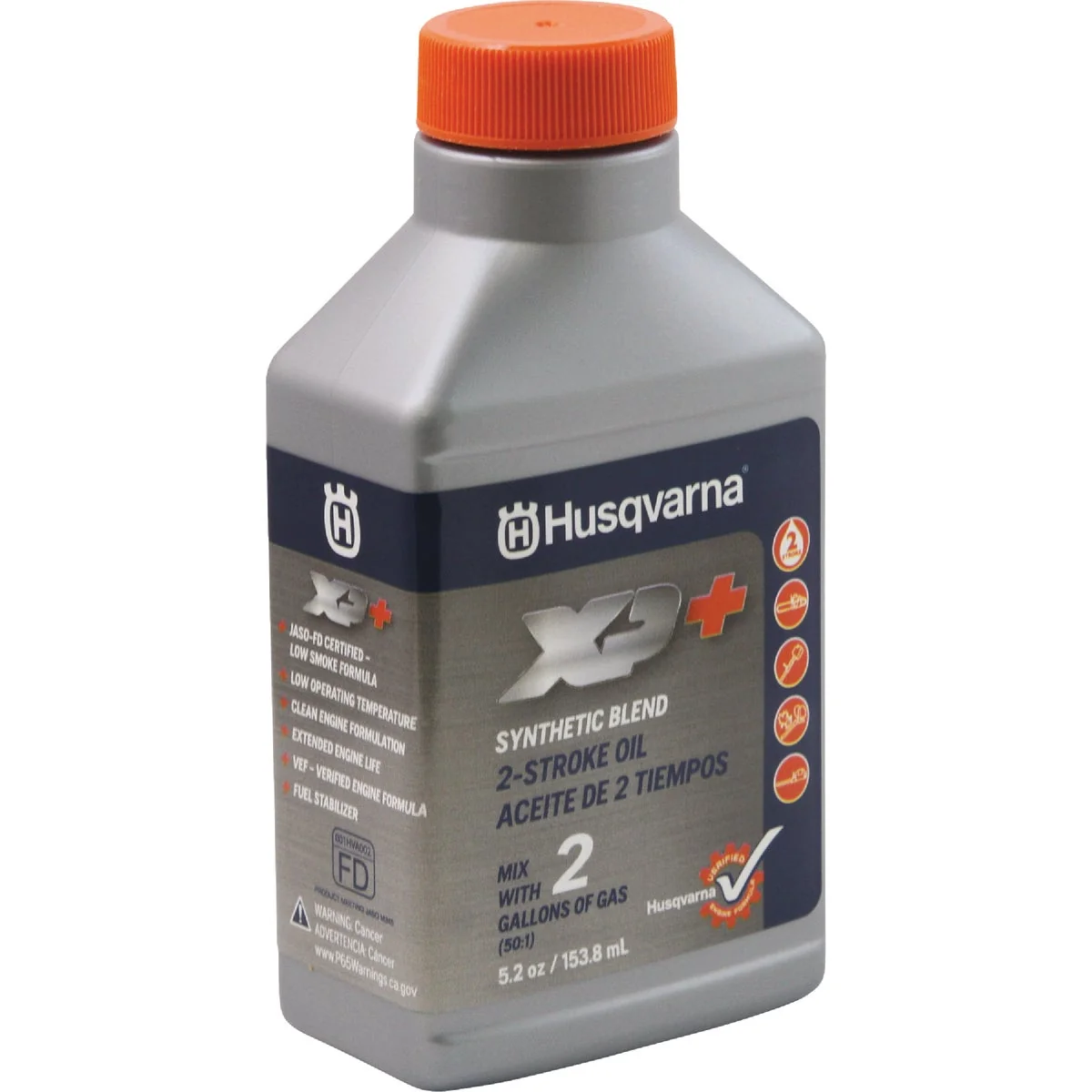 Consistent Husqvarna XP 5.2 Oz. 2-Stroke Synthetic Blend Engine Oil with Fuel Stabilizer Refined