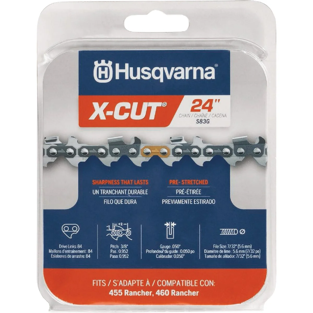 Advanced Husqvarna X-Cut 24 In. Chainsaw Chain Consistent