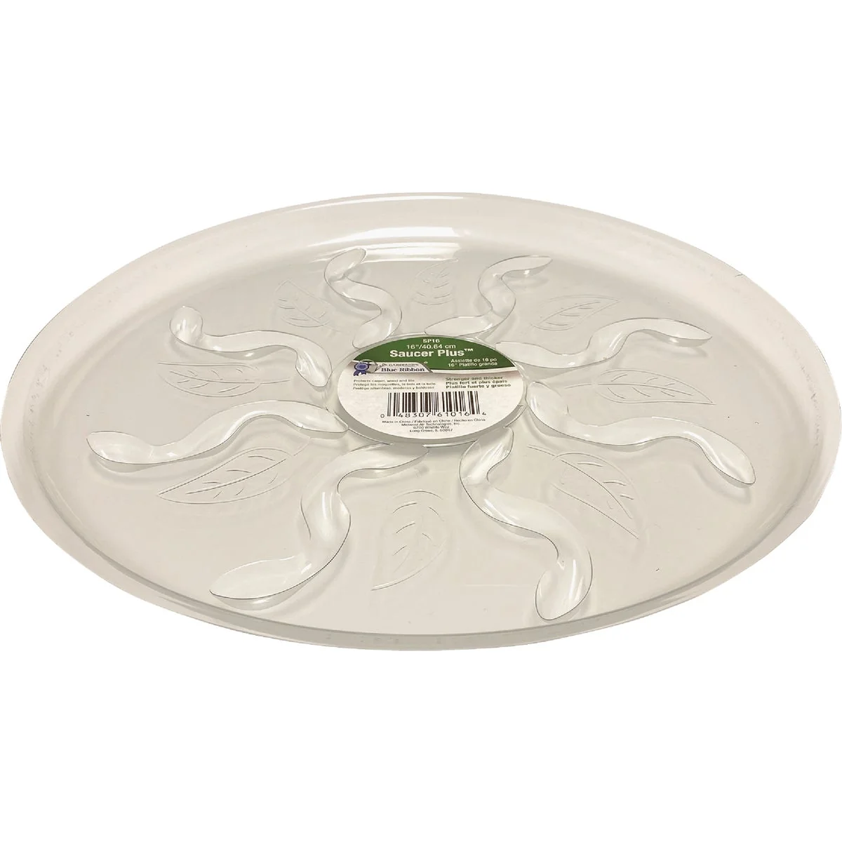 Environmentally Friendly Gardener’s Blue Ribbon Saucer Plus 16 In. Clear Plastic Flower Pot Saucer Carefully Designed