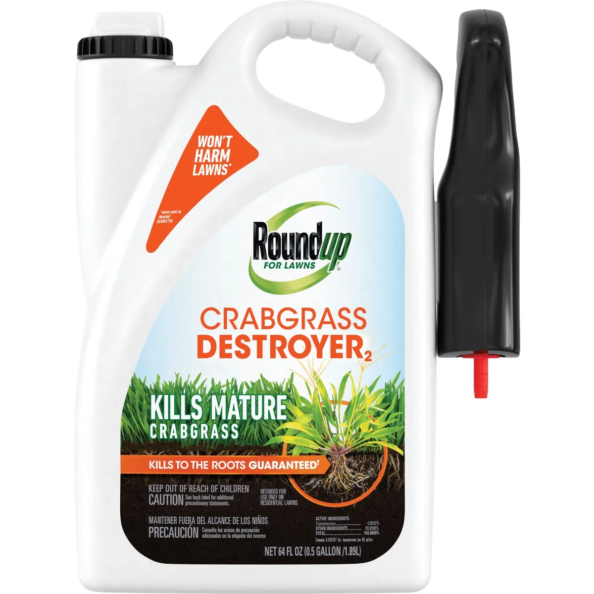 First-Class Roundup For Lawns Crabgrass Destroyer 1 2 Gal Ready To Use Trigger Spray Weed Killer Superior
