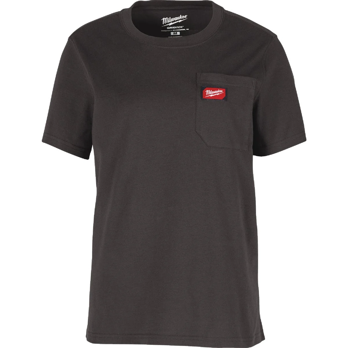High-Quality Milwaukee GridIron Women’s Large Black Short Sleeve Pocket T-Shirt Easy-to-Use
