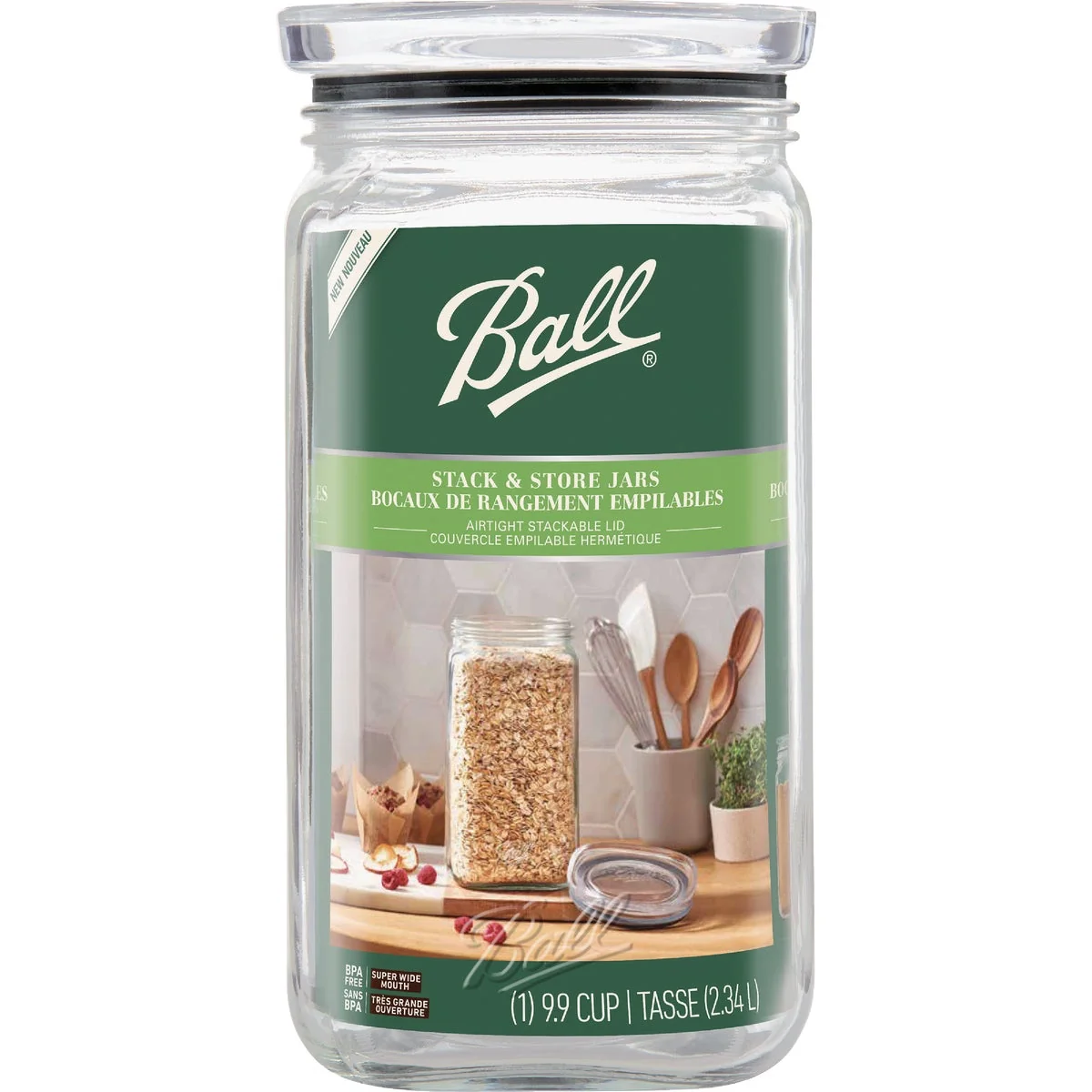 Refined Ball 1 2 Gal. Stack Store Jar Certified