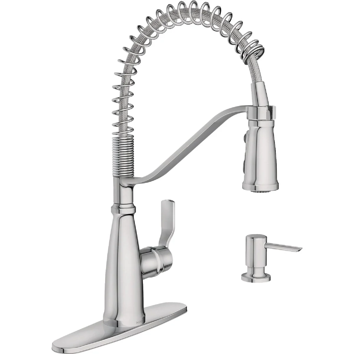 Dependable Moen Nolia 1-Handle Pull-Down Widespread Kitchen Faucet Chrome Easy-to-Use