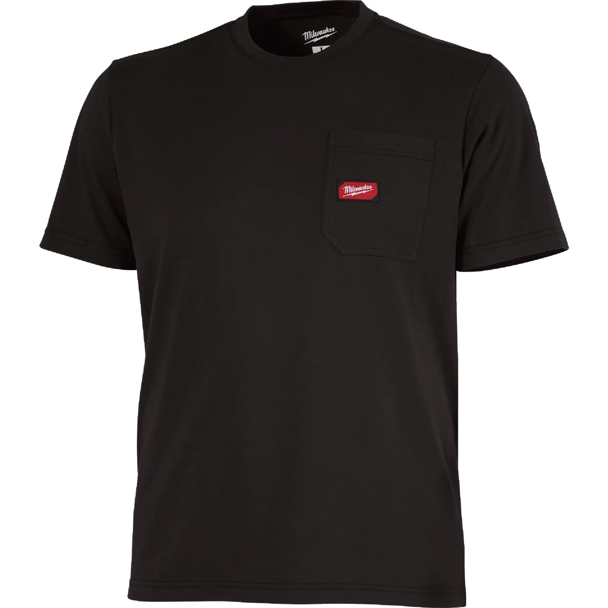 Relaxed Milwaukee GridIron XL Black Short Sleeve Heavy-Duty Pocket T-Shirt Verified
