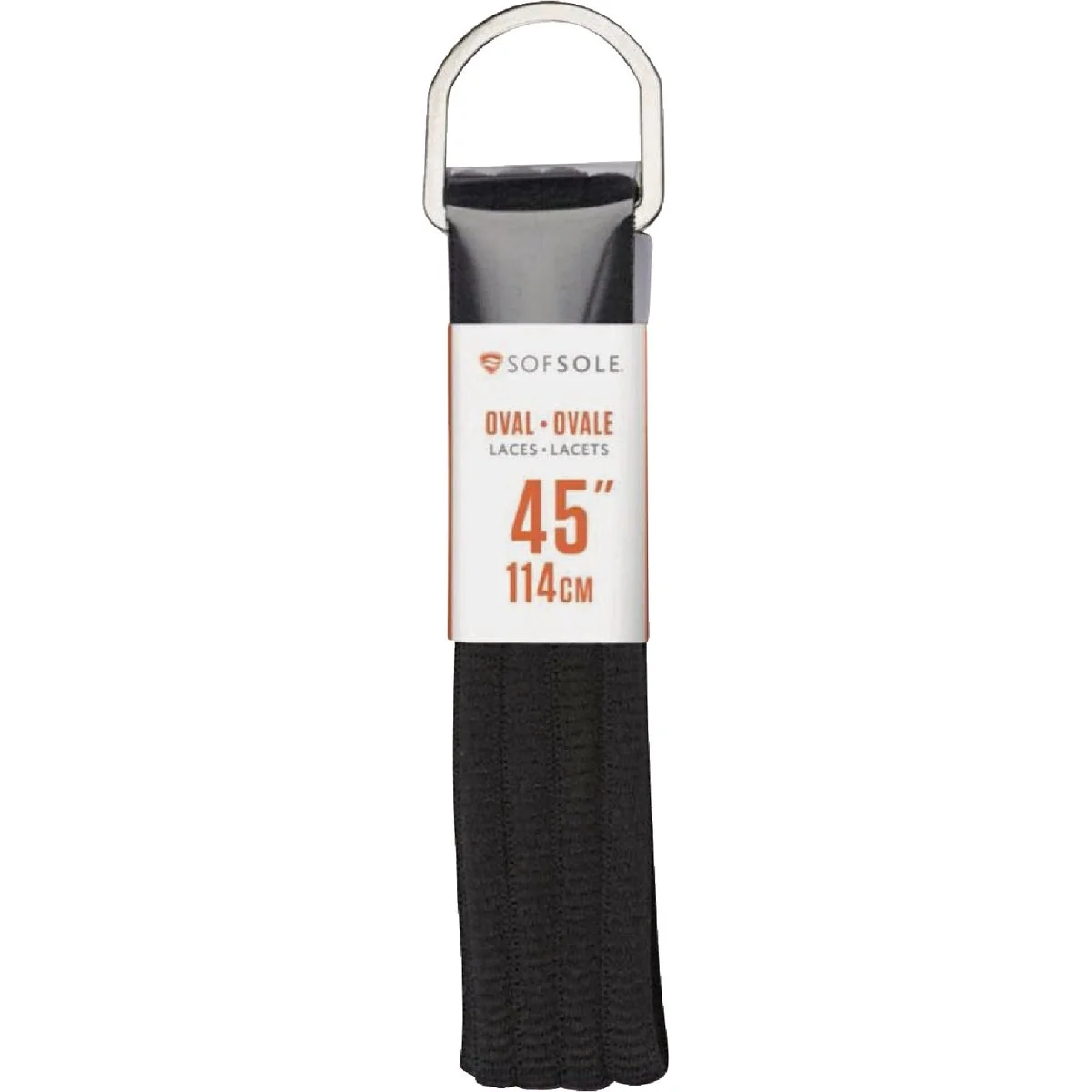 Official Sof Sole 45 in. Black Athletic Shoe Laces Elite
