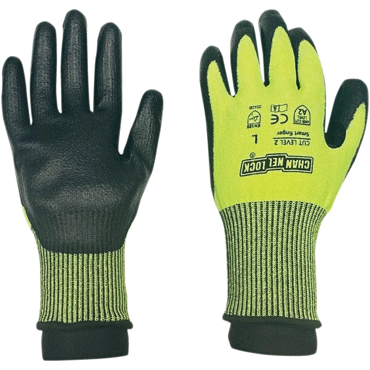 Smooth Channellock Large Cut Level 2 Hi-Vis Coated Glove Trusted