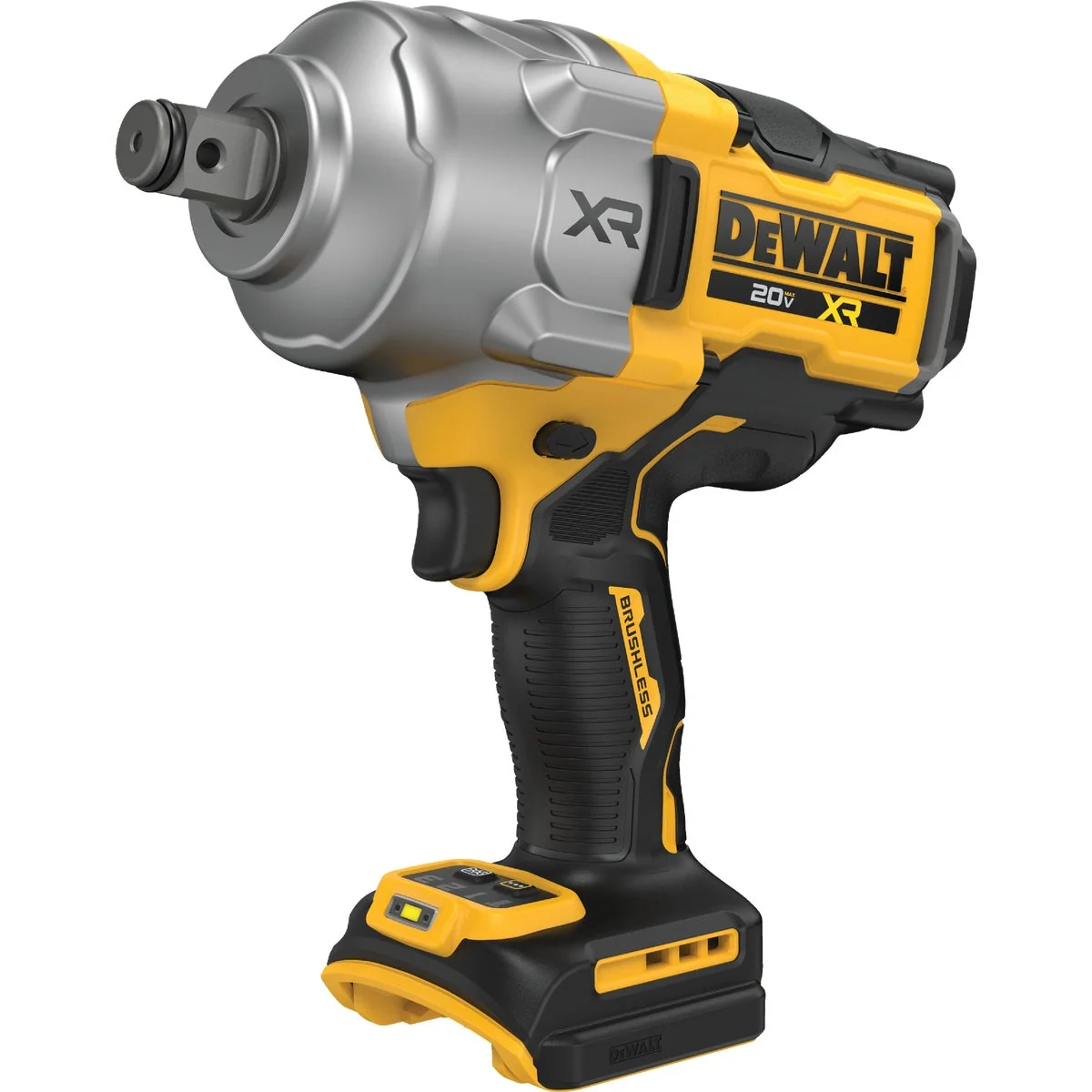 Genuine DEWALT 20V MAX XR Brushless 3 4 In. High Torque Cordless Impact Wrench with Hog Ring Anvil Tool Only Luxury