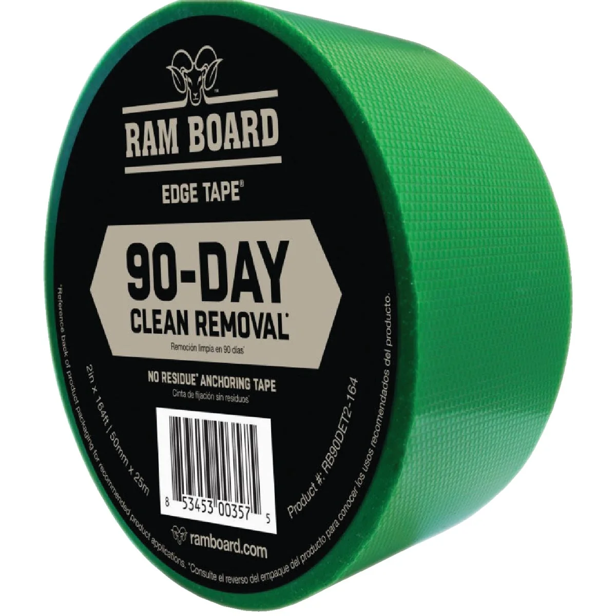 Luxury Ram Board 2 In. W x 164 Ft. L 90-Day Clean Release Edge Floor Protection Tape Organic