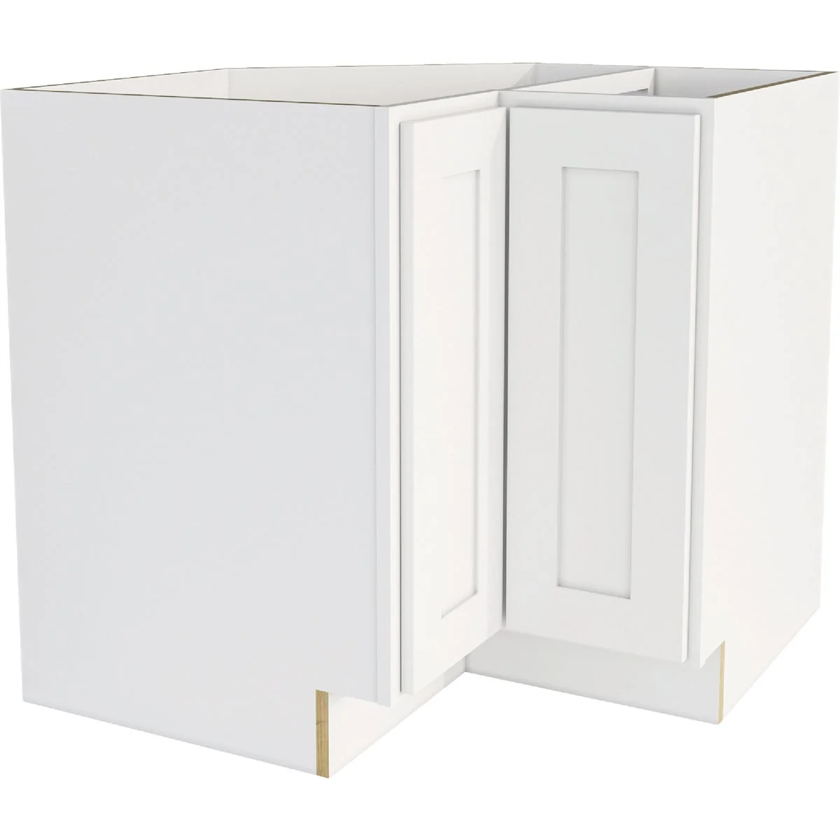 Eco-Friendly CraftMark Plymouth Shaker 36 In. W x 24 In. D x 34. 5 In H Ready To Assemble White Corner Base Kitchen Cabinet Trusted