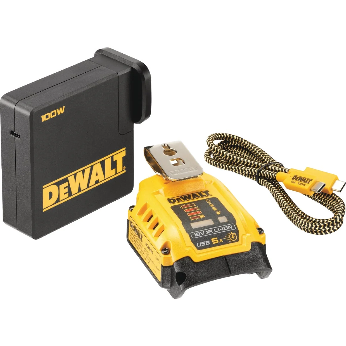 Smooth DEWALT 20V MAX FLEXVOLT Lithium-Ion USB Power Source and Charging Kit Original Design