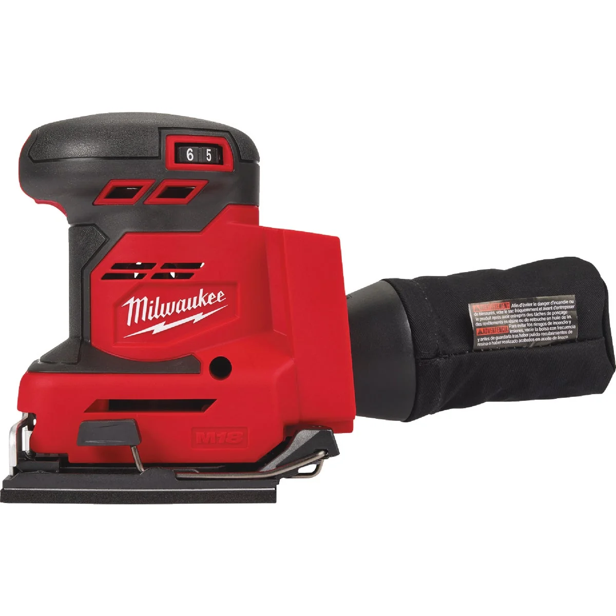Refined Milwaukee M18 Orbital 1 4 Sheet Variable Speed Cordless Sander Tool Only Practical