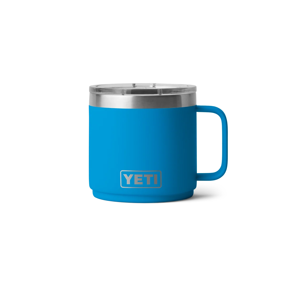 Classic Yeti Rambler 14oz Stackable Mug Big Wave Blue Certified