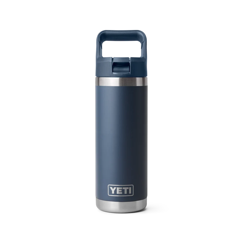 High-Performance Yeti Rambler 18oz Bottle Navy Minimalist