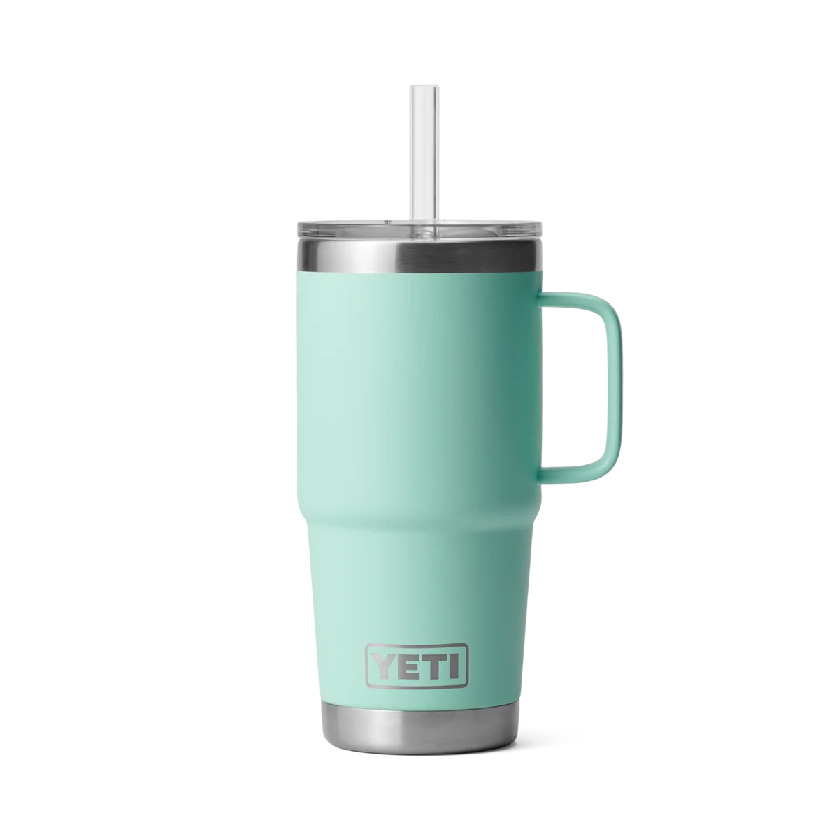 Recyclable Yeti Rambler 25oz Straw Mug Seafoam Excellent