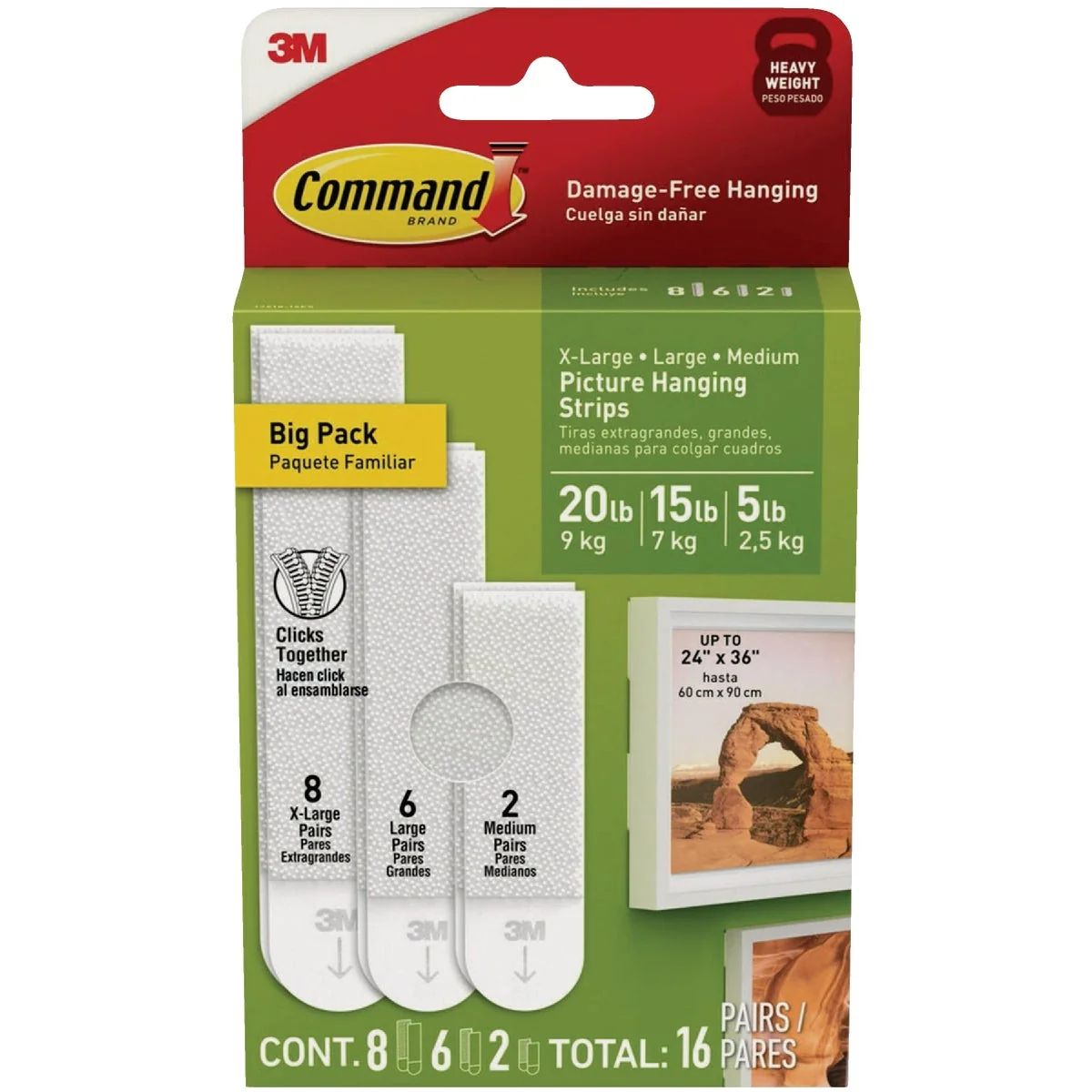 Reliable Command White Picture Hanging Strip Mixed Pack 16 Pairs Carefully Designed