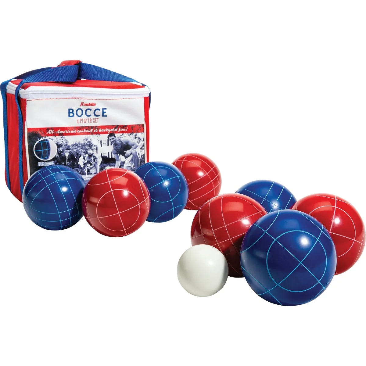Healthy Franklin 2-Player to 8-Player Bocce Set Long-Lasting