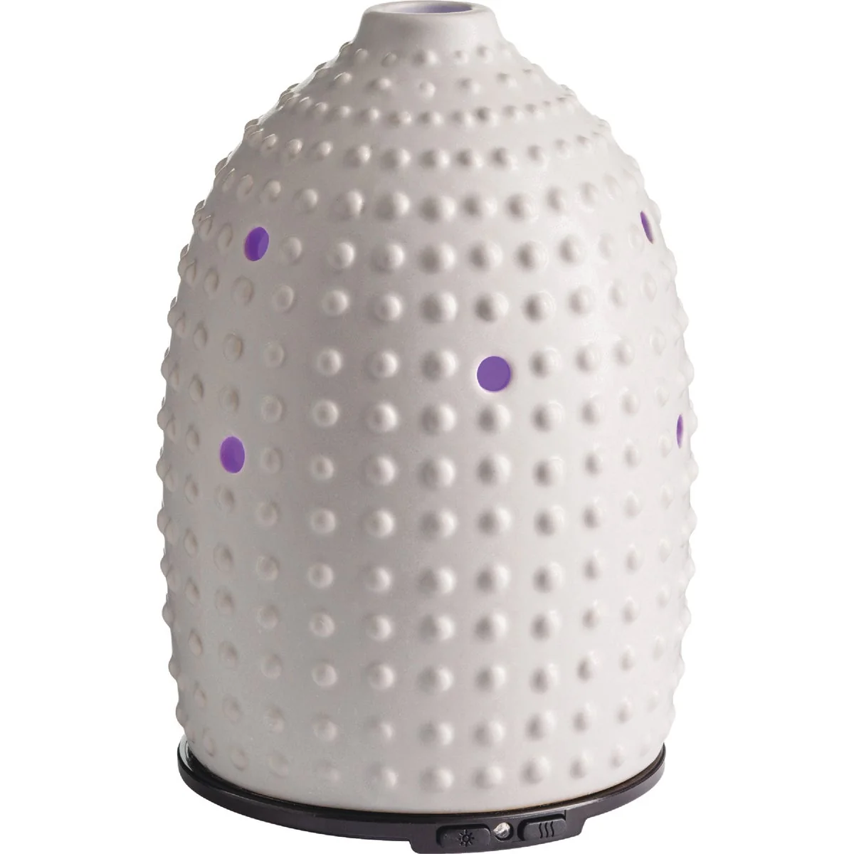 Official Candle Warmers Airome Ultra Sonic Essential Oil Diffuser – Gray Hobnail Fast