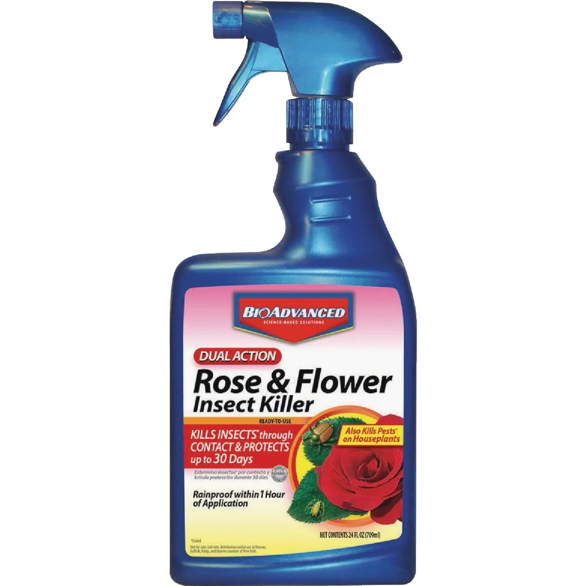 Trendy BioAdvanced Dual Action 24 Oz. Ready To Use Trigger Spray Rose and Flower Insect Killer High-Grade