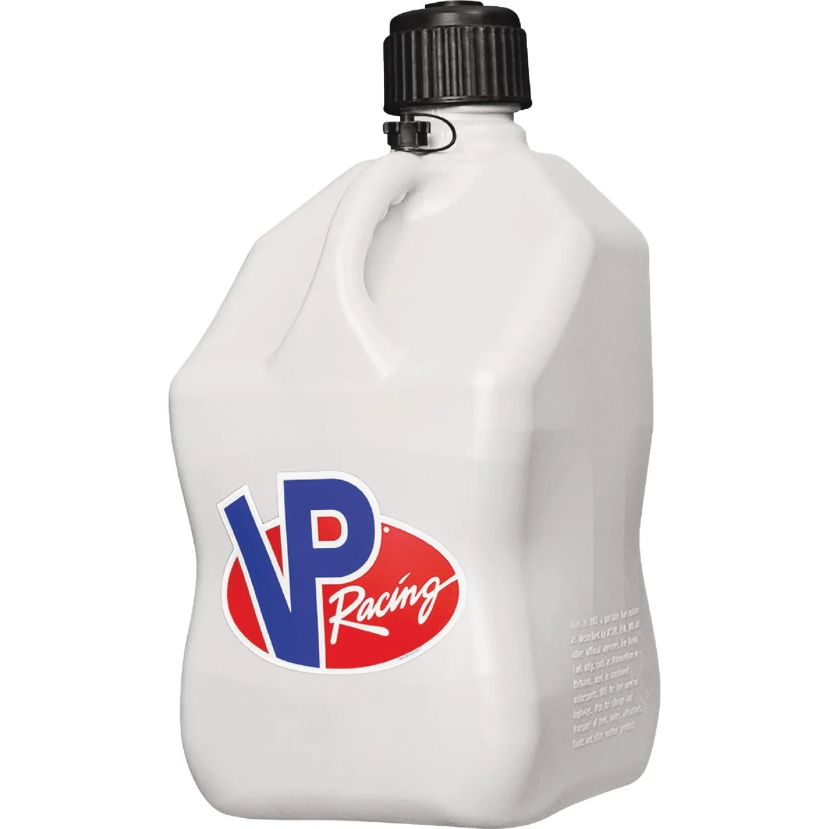 Solid VP Racing 5.5 Gal. Motorsport Utility Jug Without Hose White Original Design