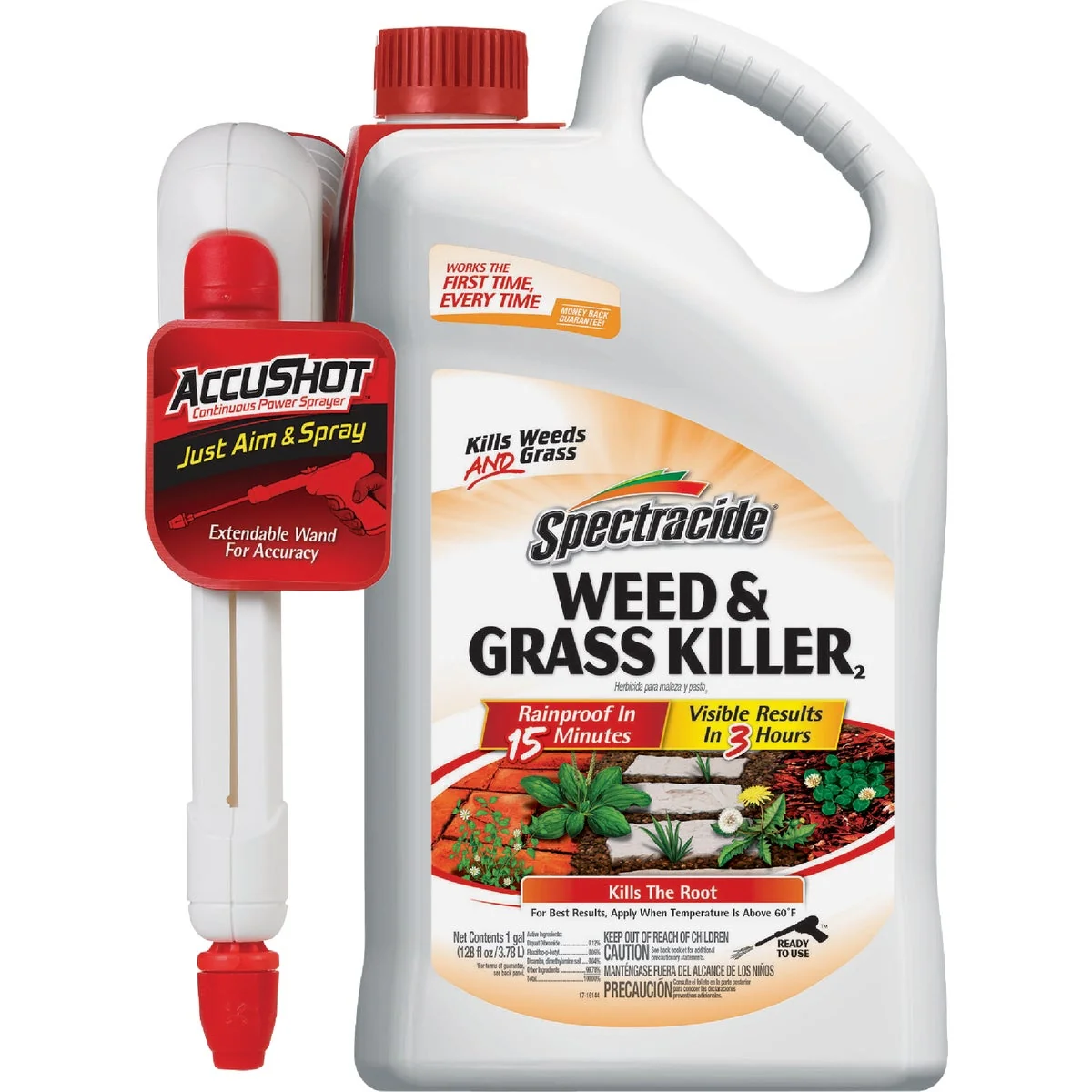 High-Grade Spectracide Weed Grass Killer2 1 Gal. Ready To Use with Accushot Sprayer First-Class