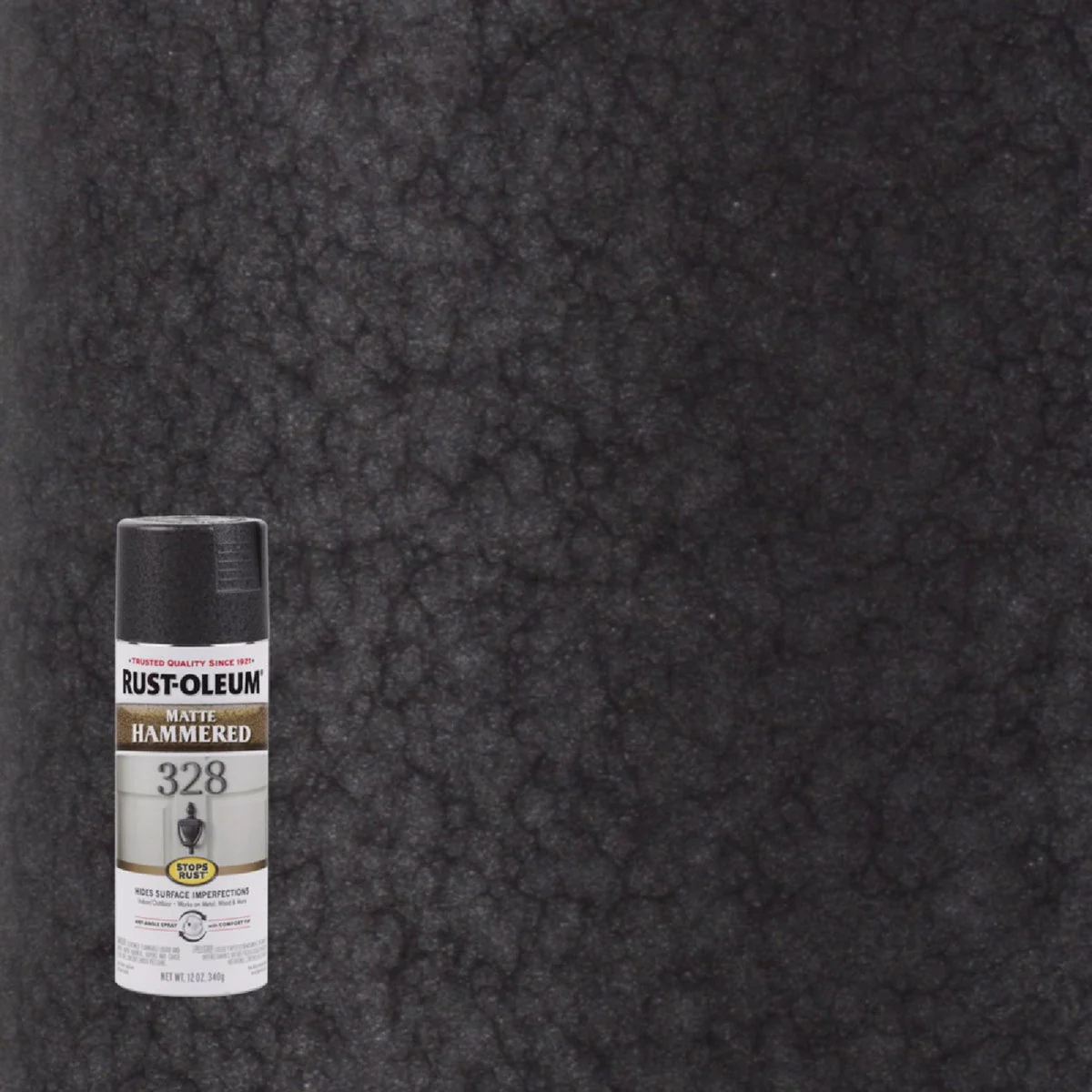 Next-Generation Rust-Oleum Stops Rust Matte Black 12 Oz. Hammered Spray Paint Top-Quality