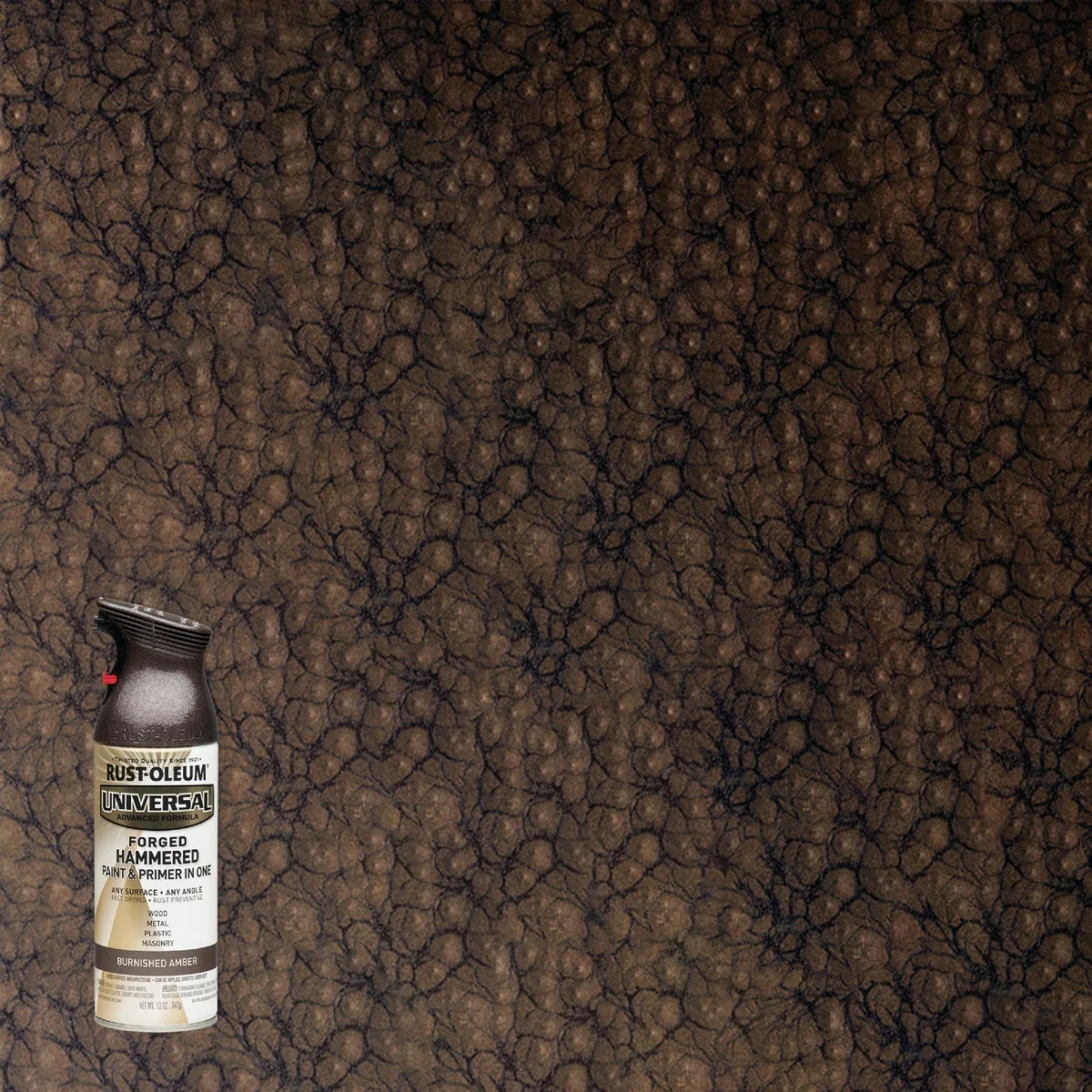 Powerful Rust-Oleum Universal 12 Oz. Burnished Amber Forged Hammered Spray Paint Contemporary