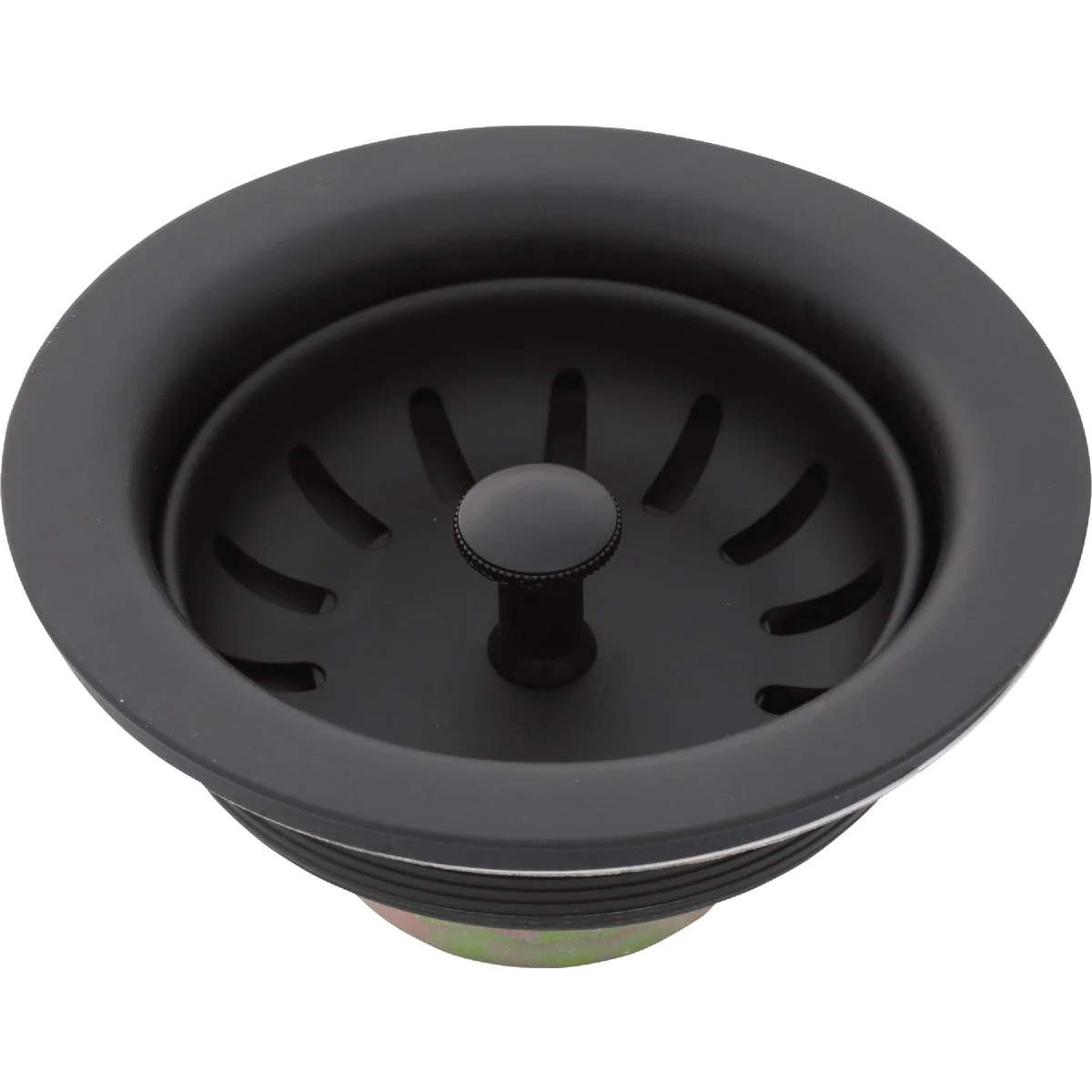 Green Danco Matte Black 3-1 2 In. Basket Strainer Assembly Versatile