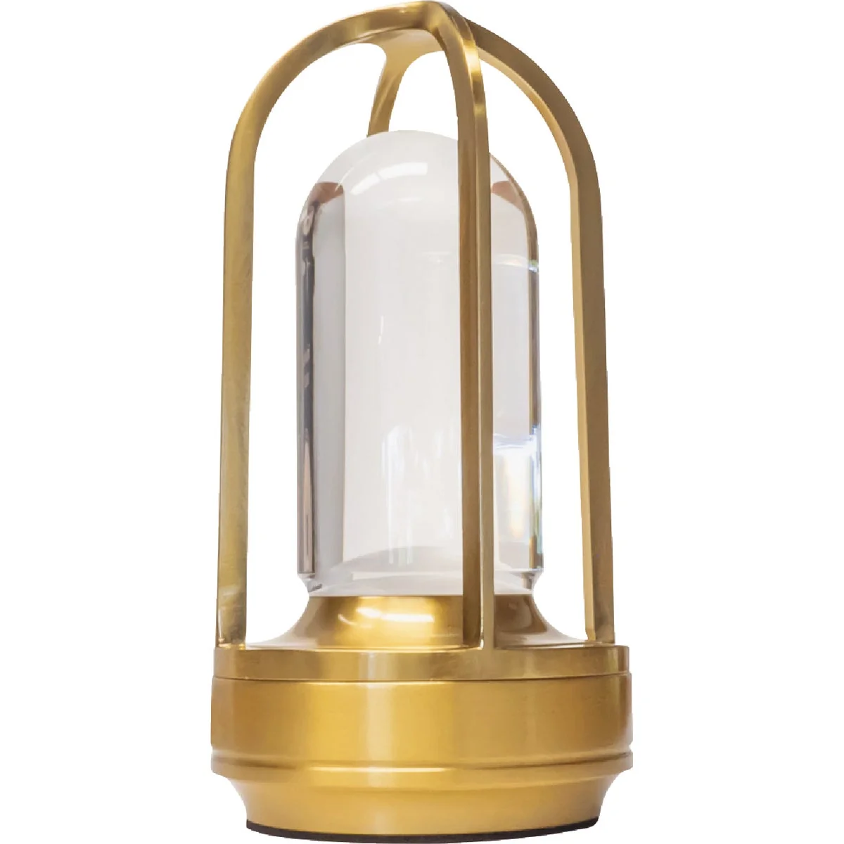 Smooth Westek Amerelle Bristol Satin Gold Rechargeable Indoor Outdoor LED Lamp User-Friendly