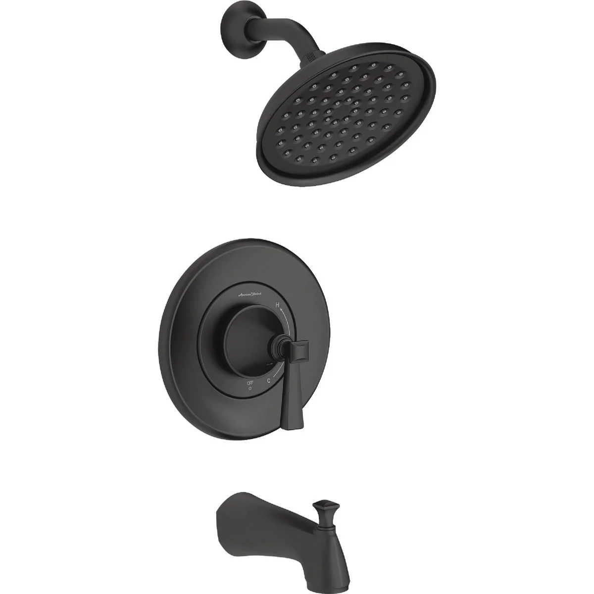 Trendy American Standard Glenmere Matte Black Single-Handle Lever Tub Shower Faucet High-Quality