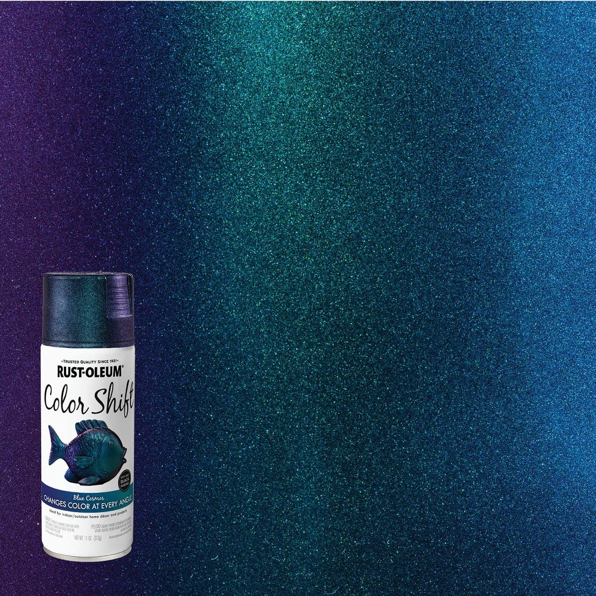 Durable Rust-Oleum 11 Oz. Blue Cosmos Color Shift Spray Paint Smart