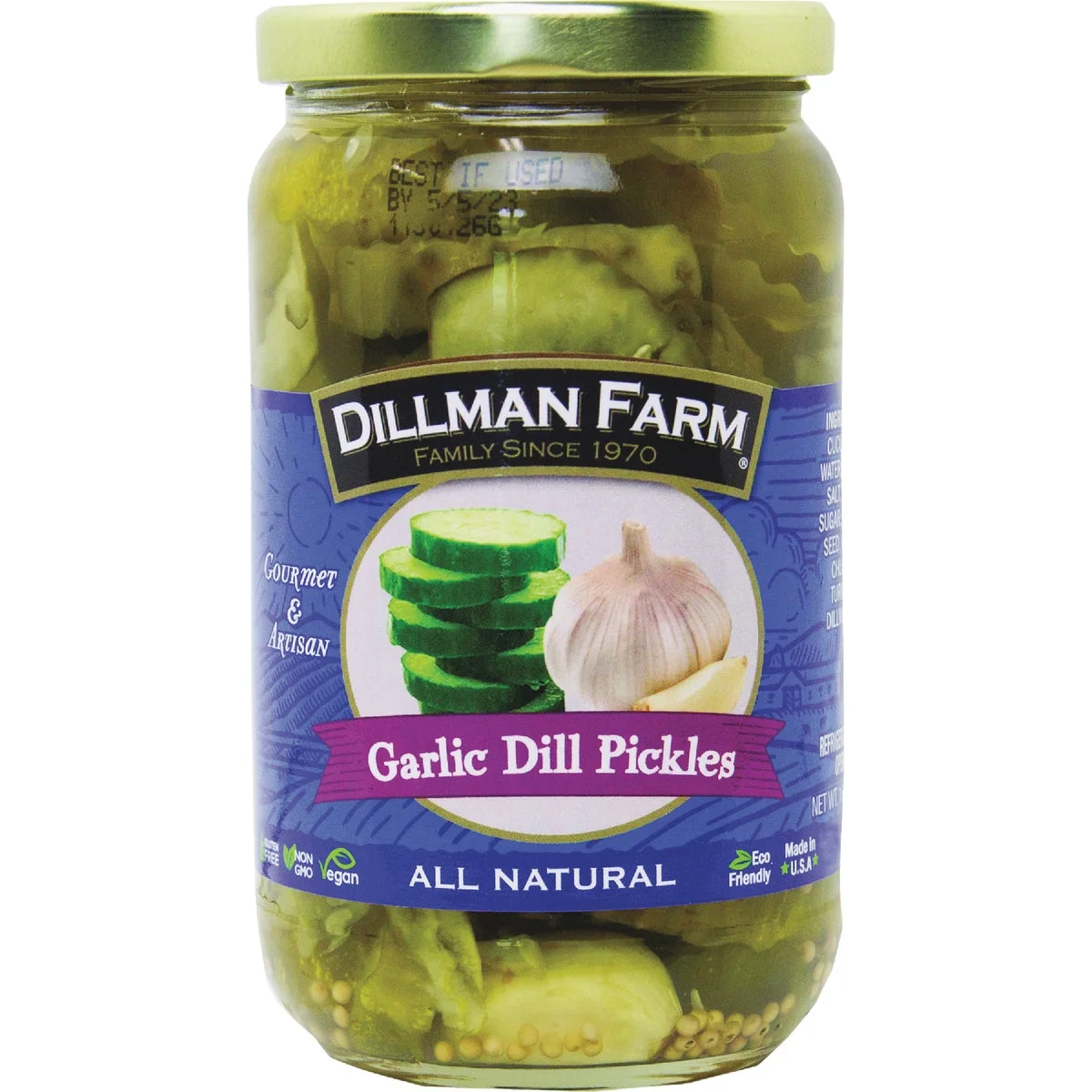 Unique Dillman Farm Garlic Dill Pickles Expertly Made