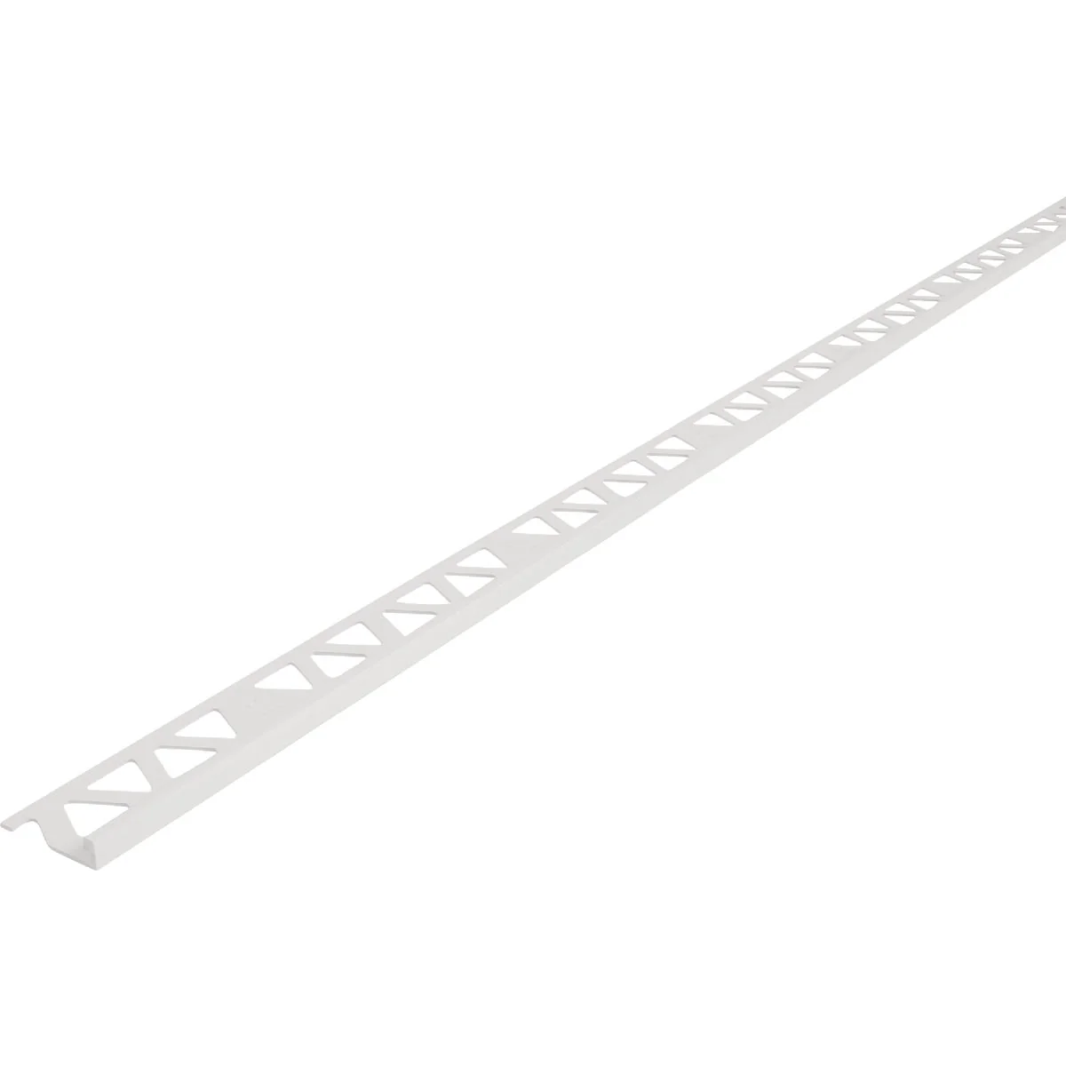 Durable M-D Building Products 3 8 In. x 96 In. Bright White Aluminum Tile Edge Specialty