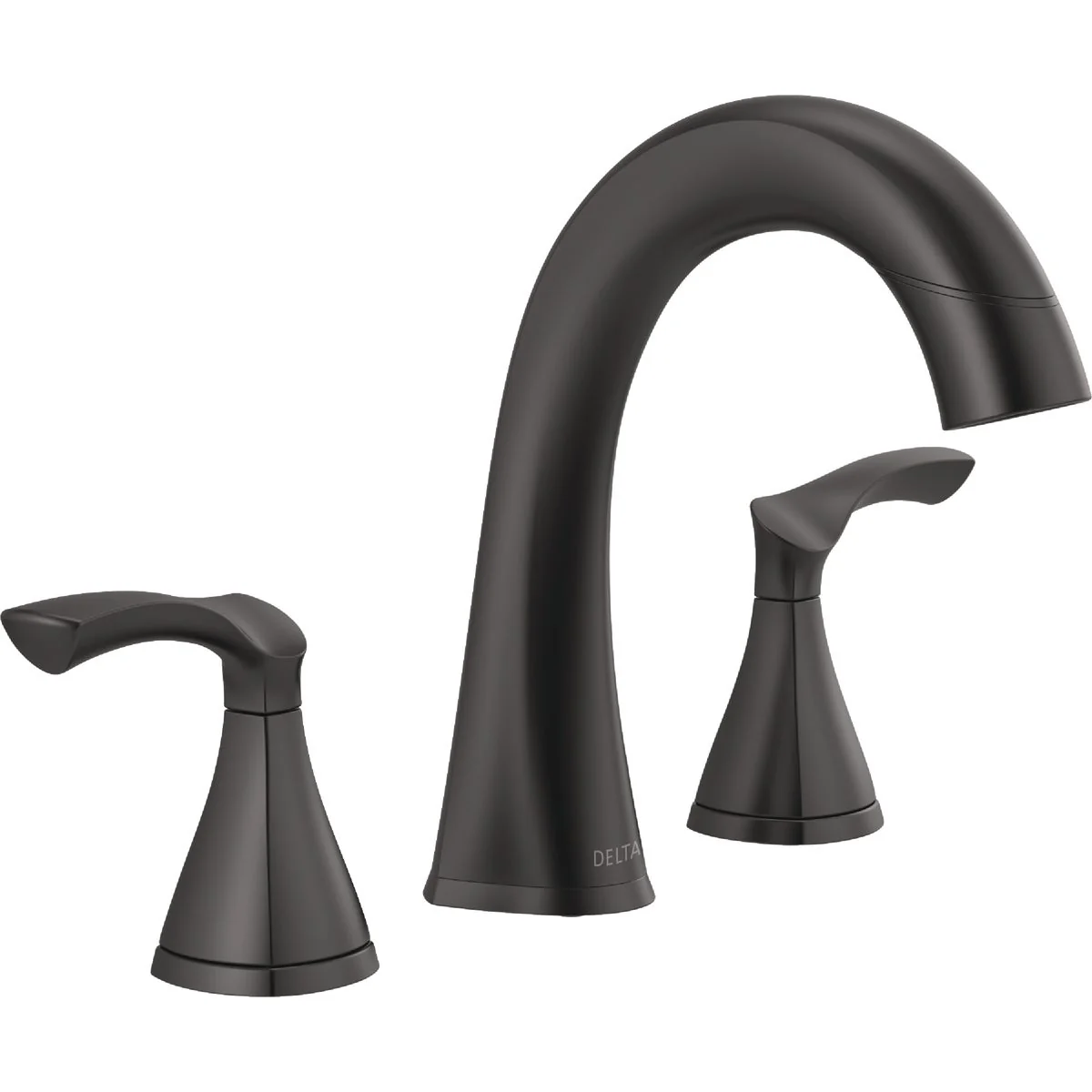 Smart Delta Sandover Matte Black 2-Handle Widespread Pull-Down Bathroom Faucet Prestigious