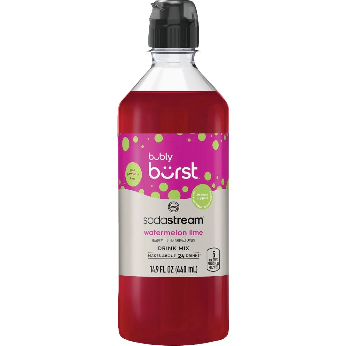 Premium Material SodaStream 14.9 Oz. Bubbly Watermelon Lime Drink Mix Fine
