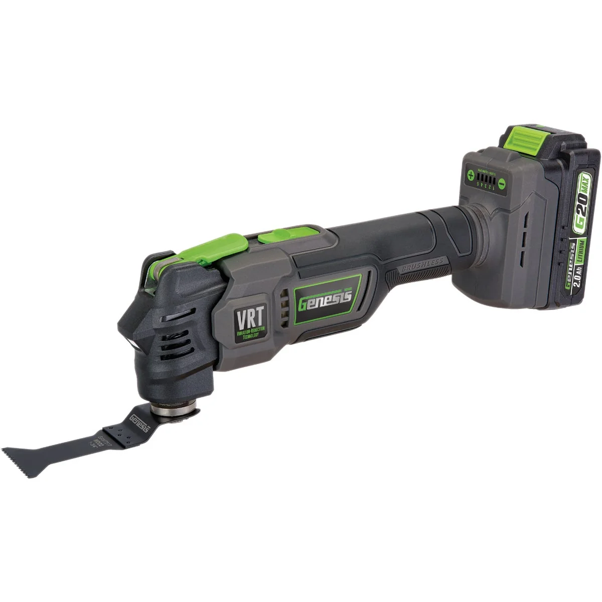 Smooth Genesis 20 Volt Brushless Cordless Oscillating Multi-Tool Kit with 2.0 Ah Battery Charger Proven