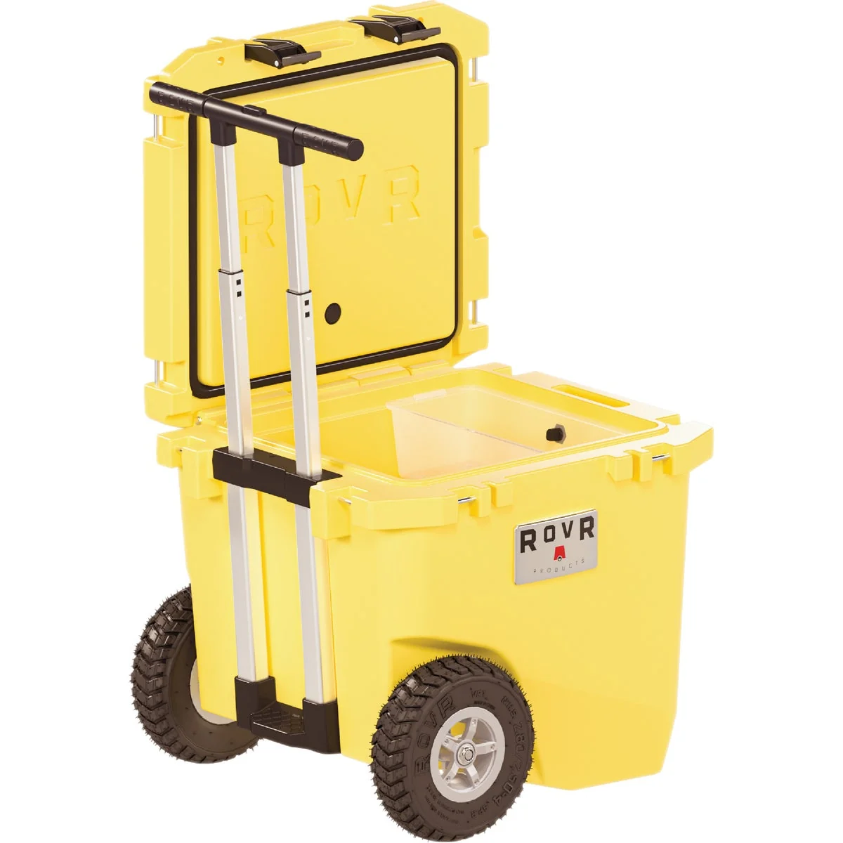 Lightweight RovR Products RollR 45 Qt. Wheeled Hard Cooler Sunny Side Efficient