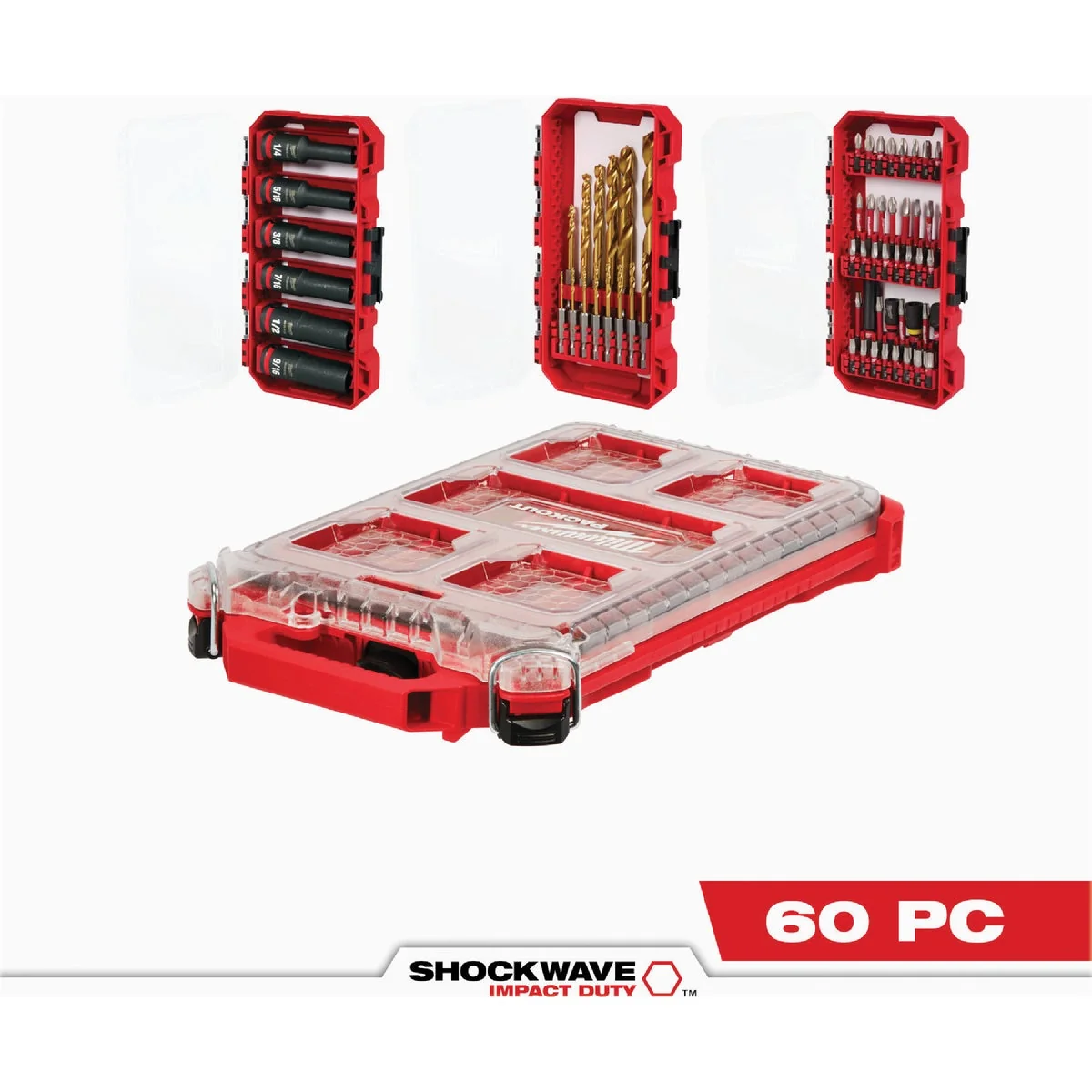 Safe Milwaukee SHOCKWAVE Impact Duty Drill Drive Set 60-Piece Next-Generation