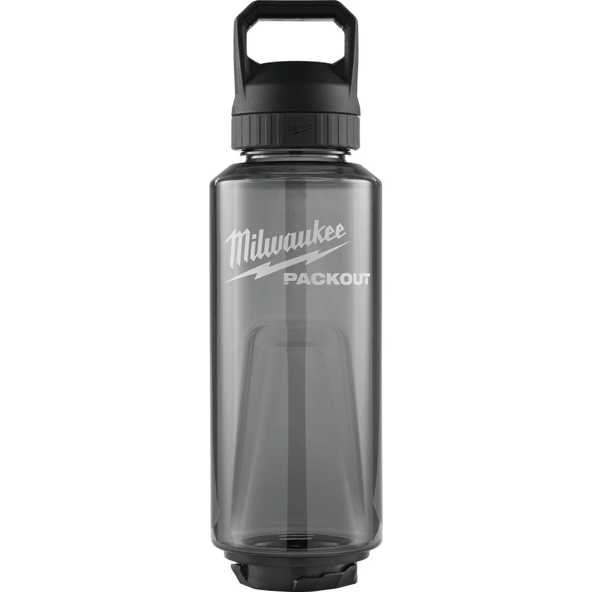 Clean Milwaukee PACKOUT 48 Oz. Plastic Bottle with Chug Lid Black World-Class