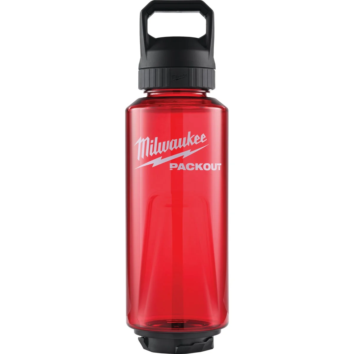 Soft Milwaukee PACKOUT 48 Oz. Plastic Bottle with Chug Lid Red Genuine