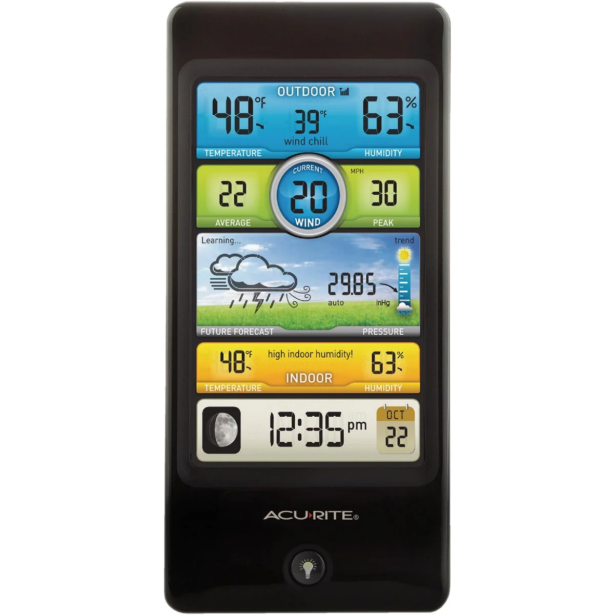 Enhanced AcuRite Notos 3-in-1 Weather Station with Color Digital Display Premium Material