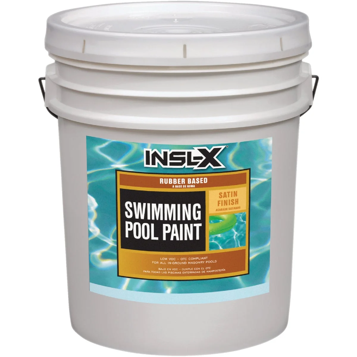 Convenient Insl-X 5 Gal. Ocean Blue Satin Rubber Based Pool Paint Sustainable