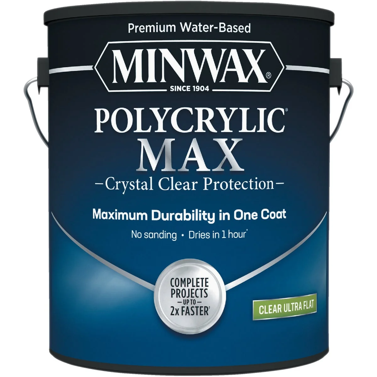 Innovative Minwax Polycrylic Max Interior Stain Clear Ultra Flat 1 Gal. Outstanding