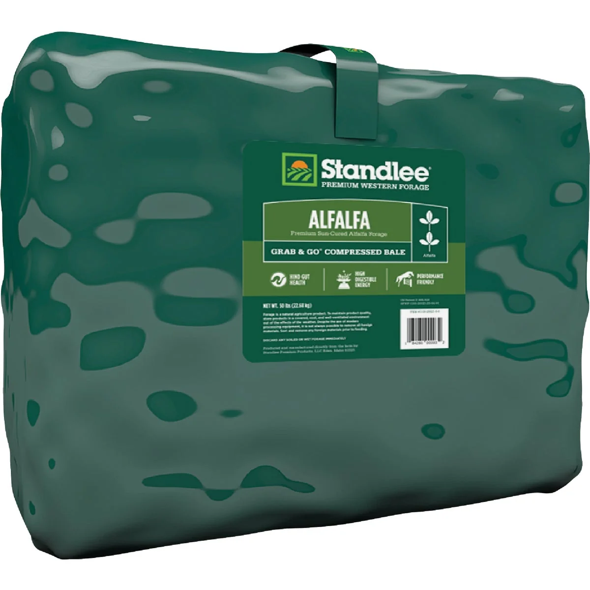 Powerful Standlee Premium Western Forage 50 Lb. Premium Alfalfa Grab Go Compressed Bale Advanced