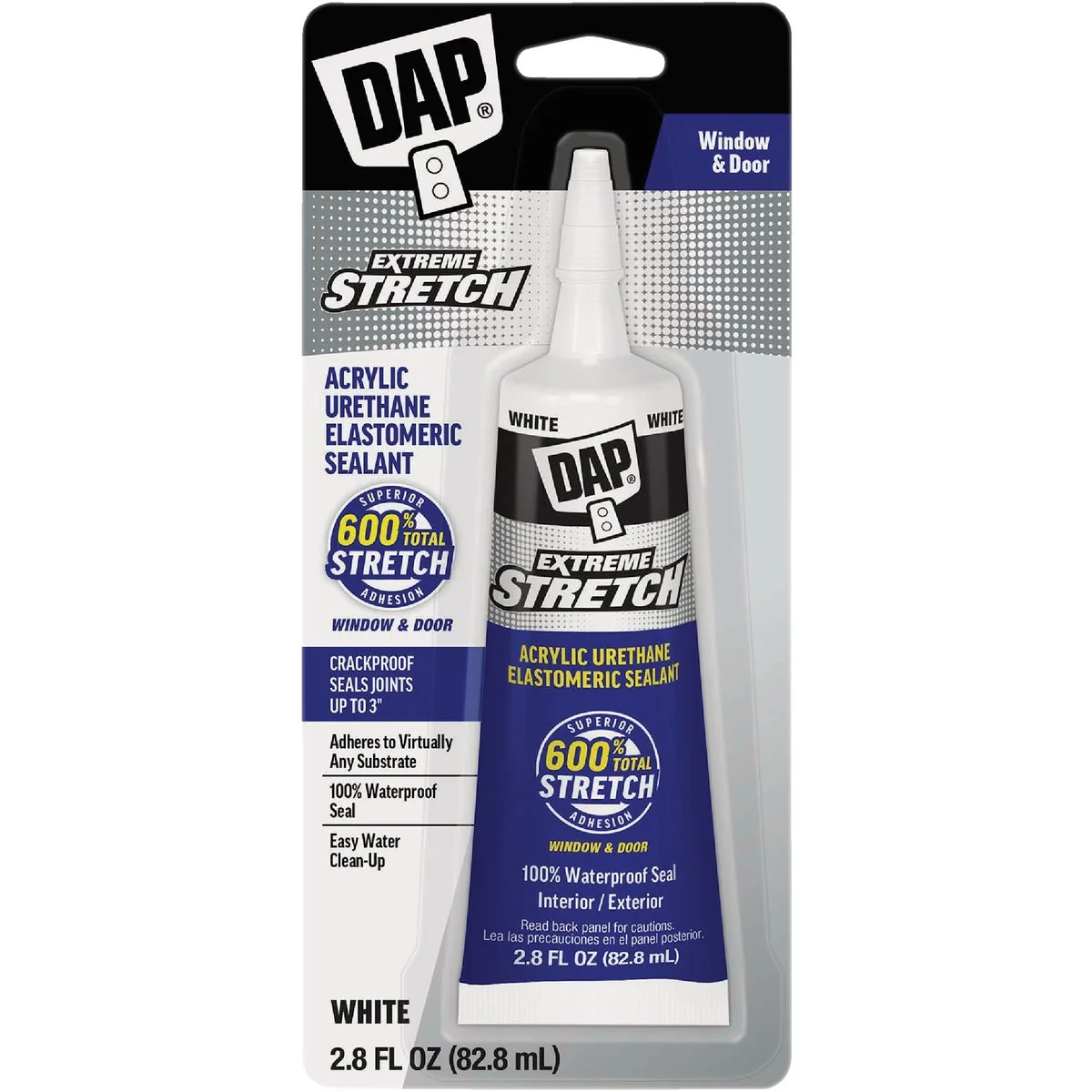 Original DAP Extreme Stretch 2.8 Oz. Acrylic Urethane Premium Elastomeric Sealant Elite
