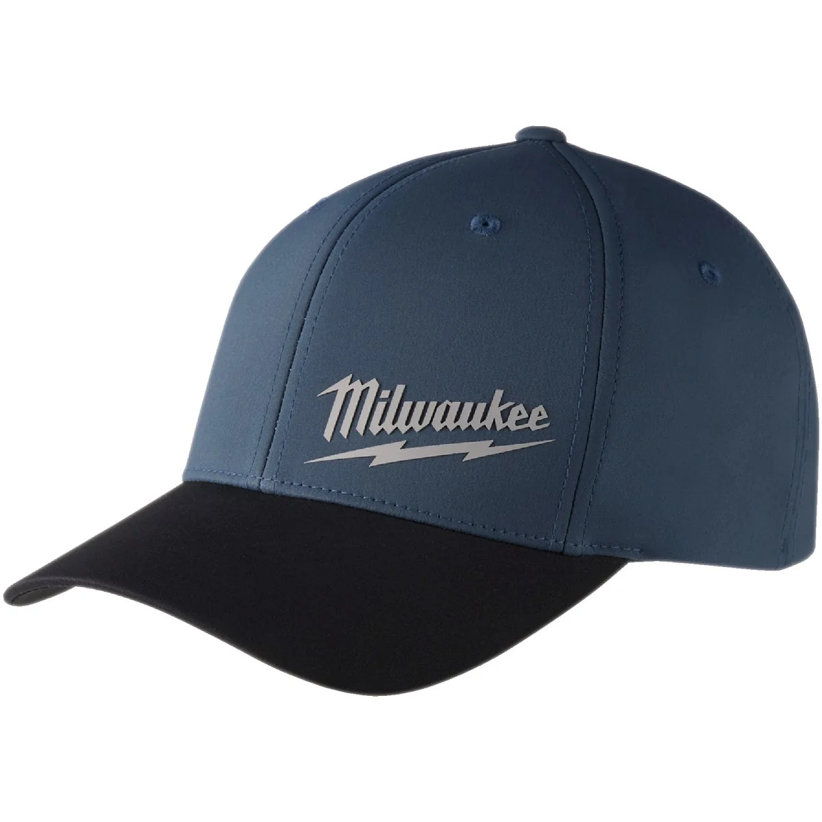 Flexible Milwaukee Workskin Blue Performance Fitted Hat Large XL Excellent