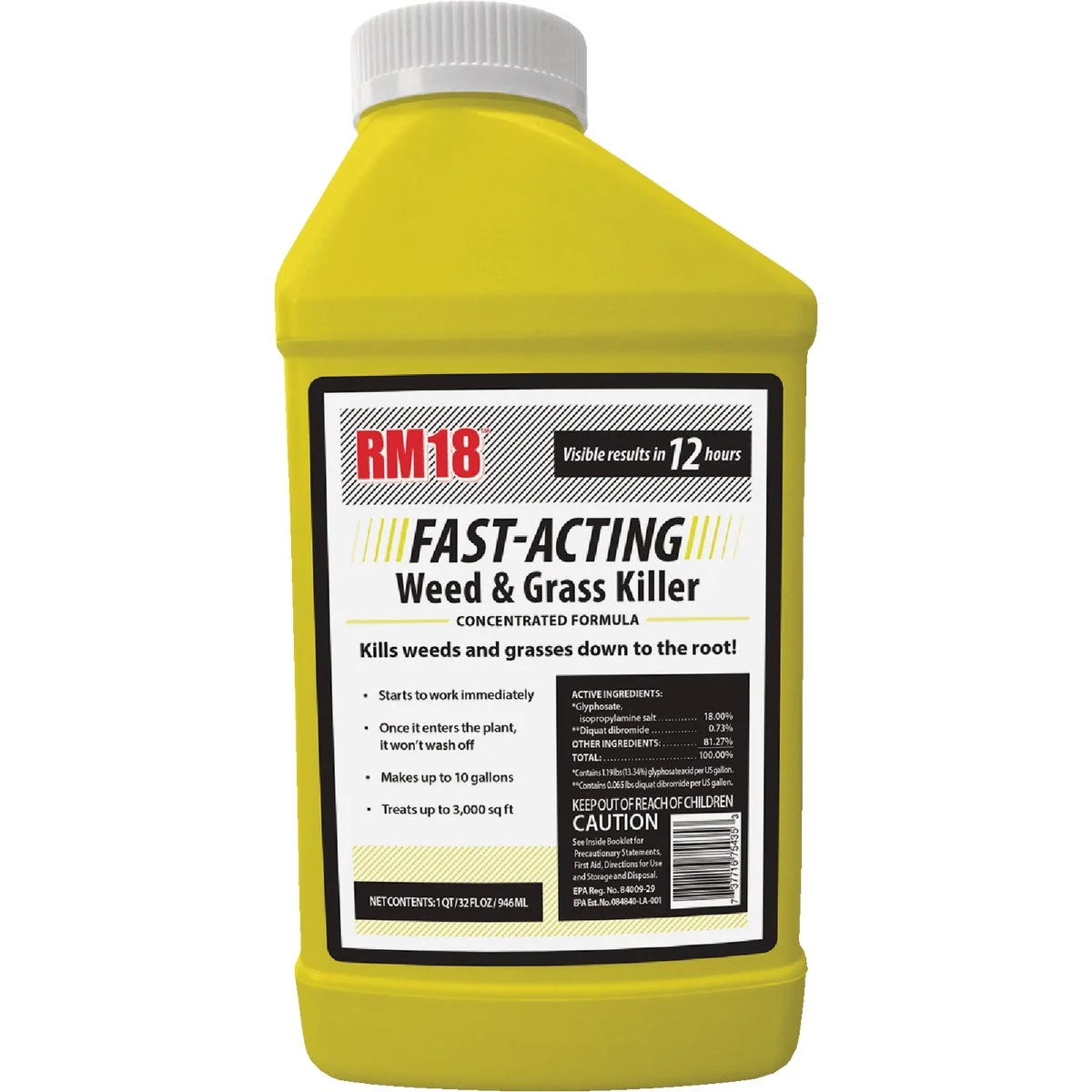 Unique RM18 32 Oz. Concentrate Fast-Acting Weed Grass Killer Smooth