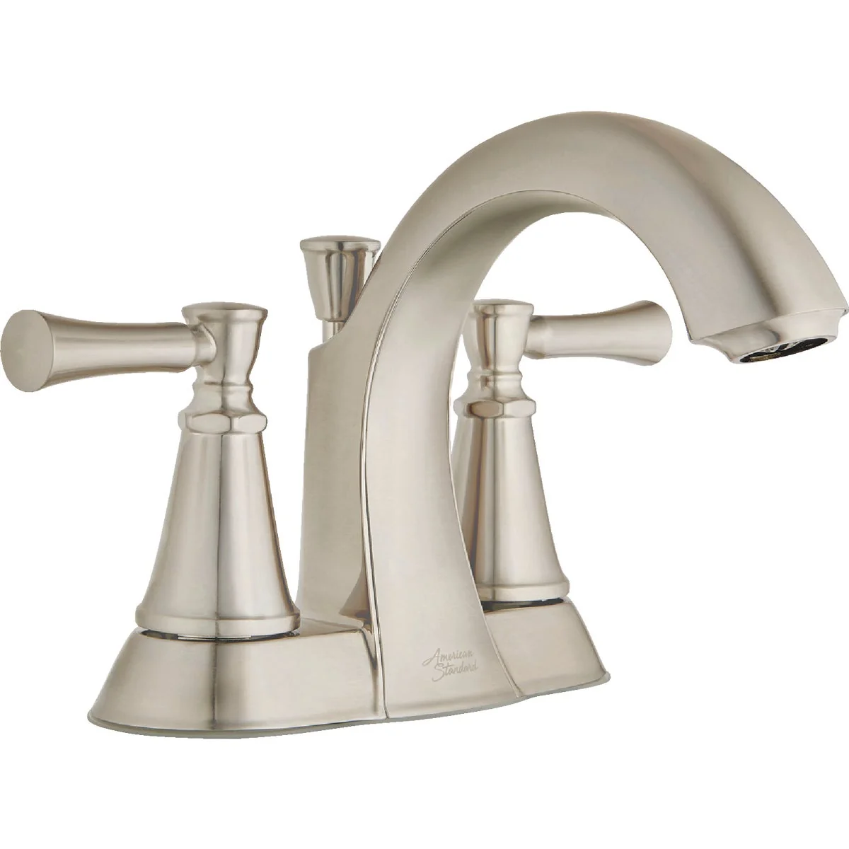 Excellent American Standard Chancellor 2-Handle Lever 4 In. Centerset Bathroom Faucet with Pop-Up Brushed Nickel Modern